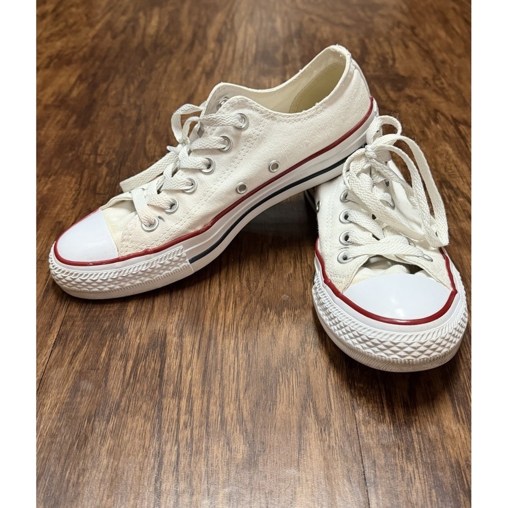 Converse Chuck Taylor All Star Low Top Optic White Lace Up Textile M7652